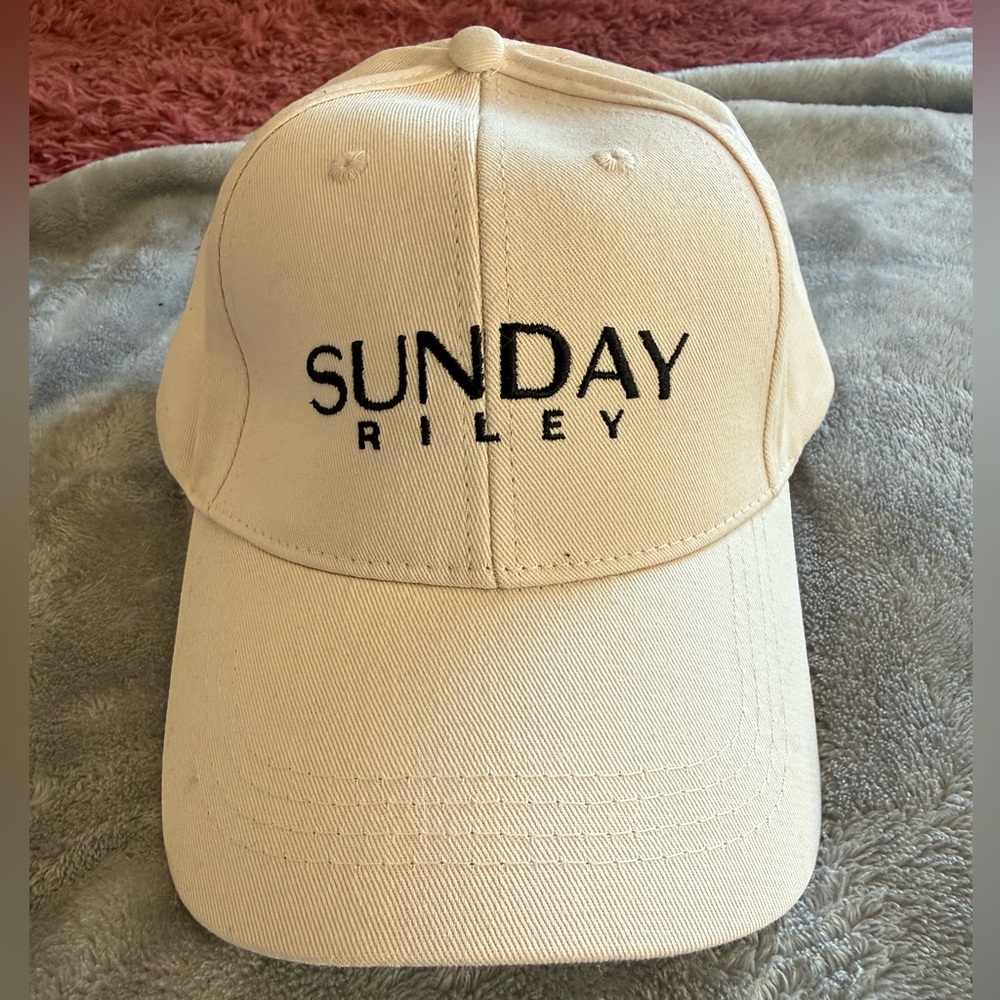 Sunday Riley Cream Baseball Cap